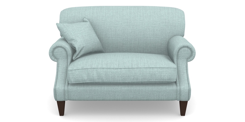 Product photograph of Tangmere Snuggler In Tough As Houses - Soft Teal from Sofas and Stuff Limited