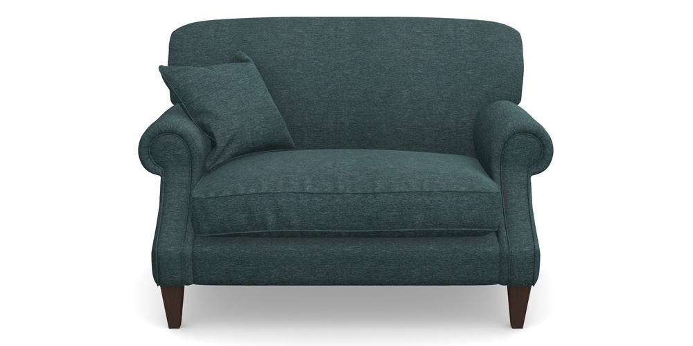 Product photograph of Tangmere Snuggler In Textured Velvet - Atlantic from Sofas and Stuff Limited