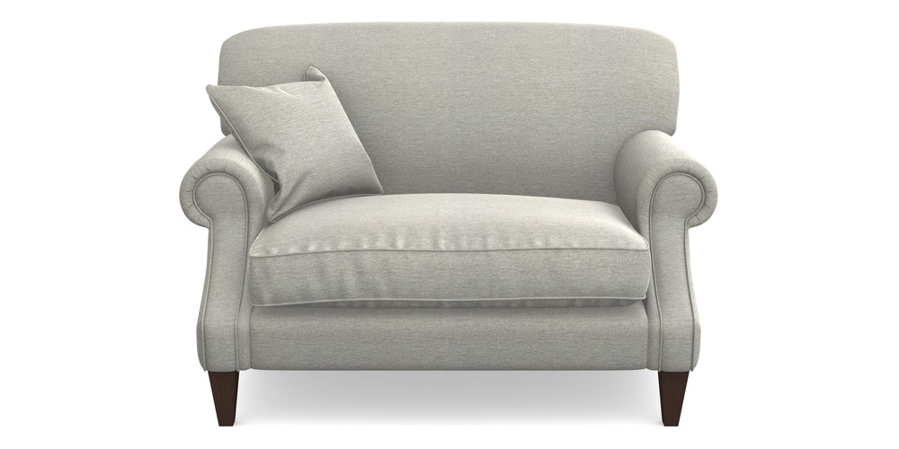 Product photograph of Tangmere Snuggler In Textured Velvet - Silver from Sofas and Stuff Limited