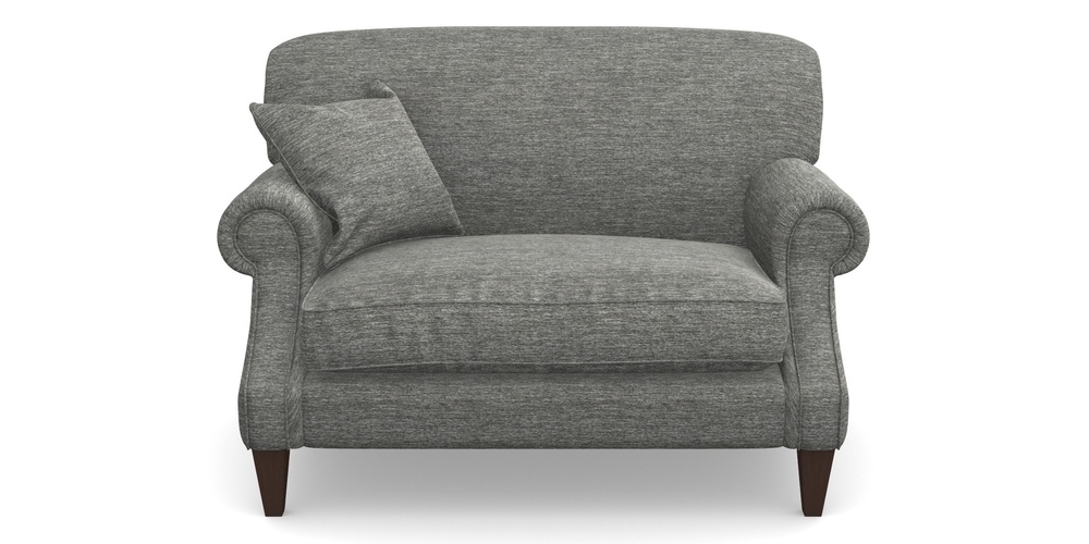 Product photograph of Tangmere Snuggler In Textured Velvet - Slate from Sofas and Stuff Limited