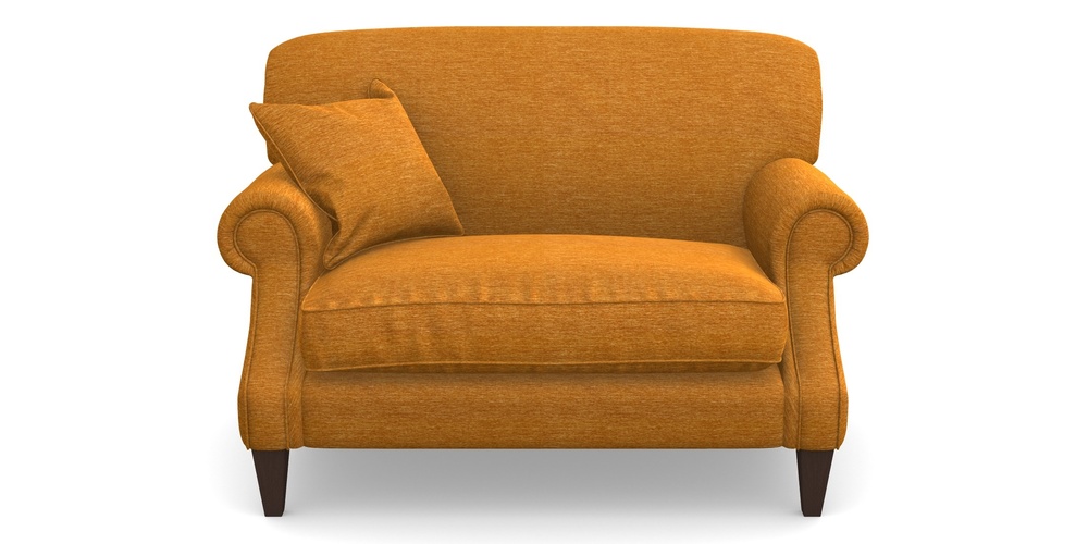 Product photograph of Tangmere Snuggler In Textured Velvet - Turmeric from Sofas and Stuff Limited