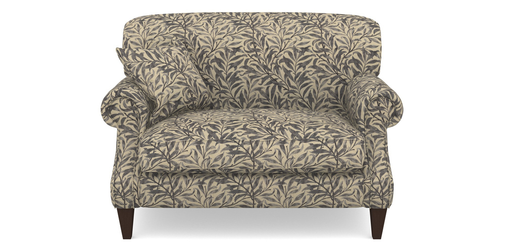 Product photograph of Tangmere Snuggler In V A Drawn From Nature - Willow Bough Large - Navy from Sofas and Stuff Limited