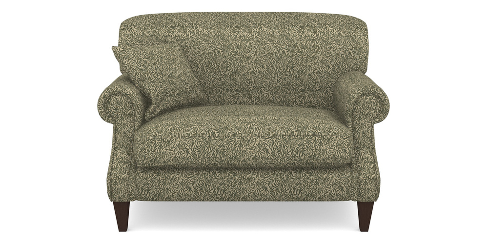 Product photograph of Tangmere Snuggler In V A Drawn From Nature Collection - Willow - Dark Green from Sofas and Stuff Limited