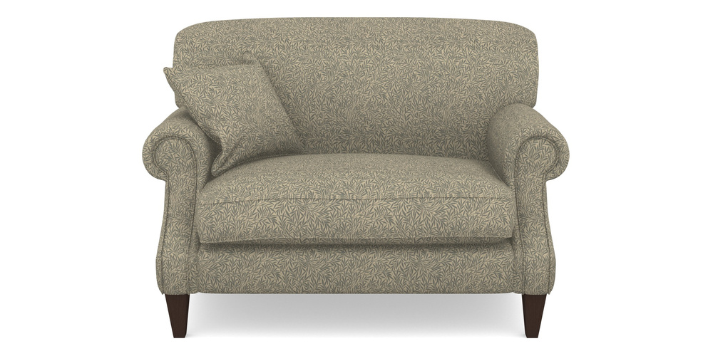 Product photograph of Tangmere Snuggler In V A Drawn From Nature Collection - Willow - Duck Egg from Sofas and Stuff Limited