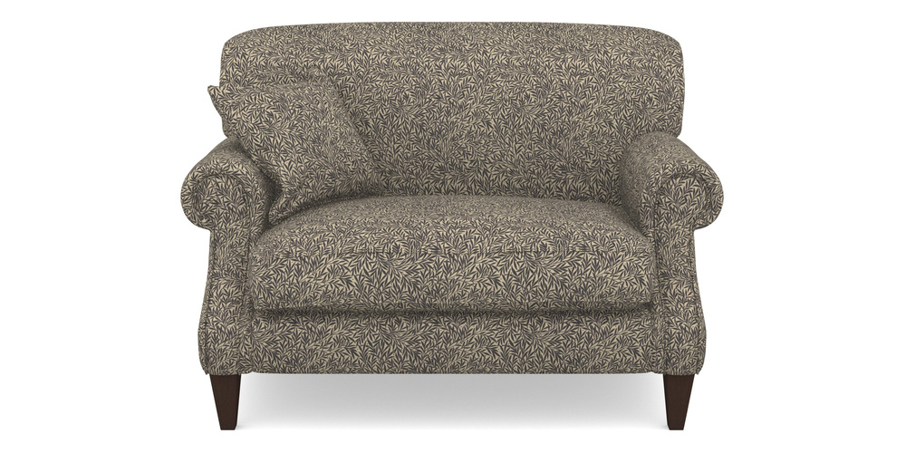 Product photograph of Tangmere Snuggler In V A Drawn From Nature Collection - Willow - Navy from Sofas and Stuff Limited