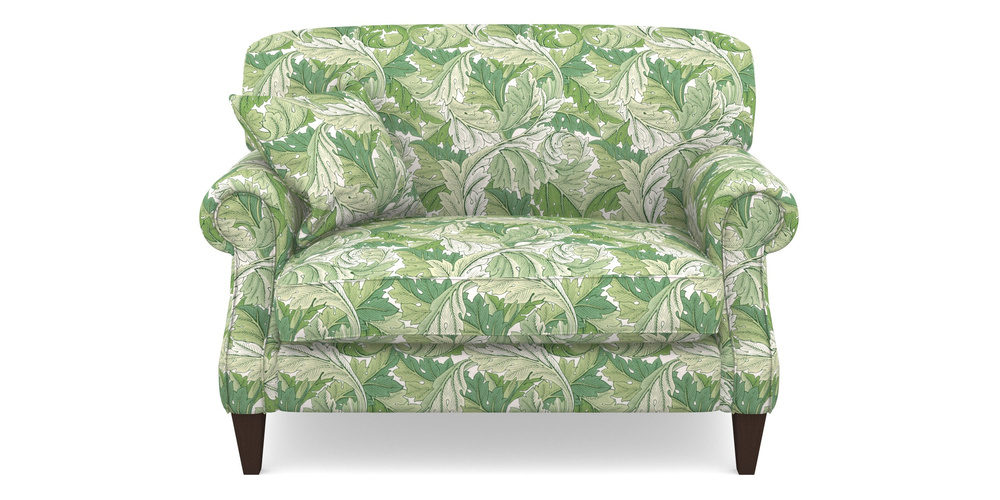 Product photograph of Tangmere Snuggler In William Morris Collection - Acanthus - Leaf Green from Sofas and Stuff Limited