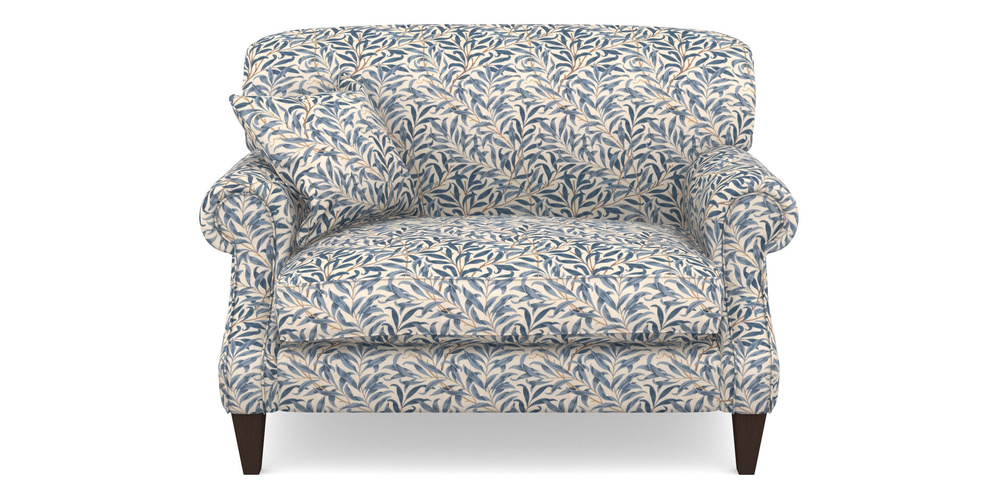 Product photograph of Tangmere Snuggler In William Morris Collection - Willow Boughs - Woad from Sofas and Stuff Limited