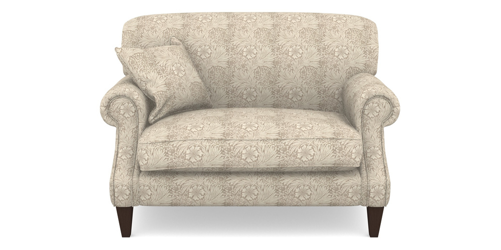 Product photograph of Tangmere Snuggler In William Morris Collection - Marigold - Linen Ivory from Sofas and Stuff Limited