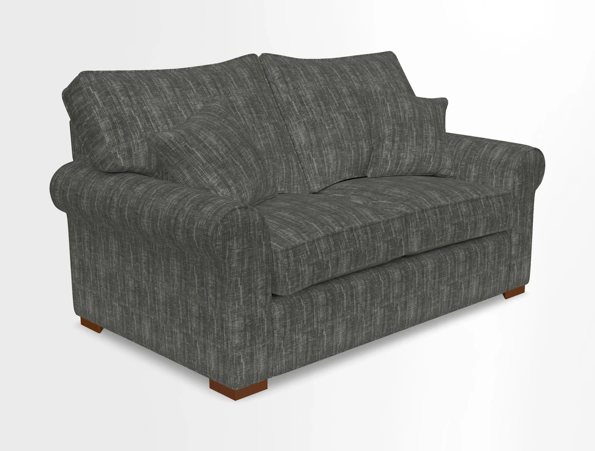 Upperton 3 Seater Loose Cover Sofa in Floral Linen Even So Verde - Fitted cover option available