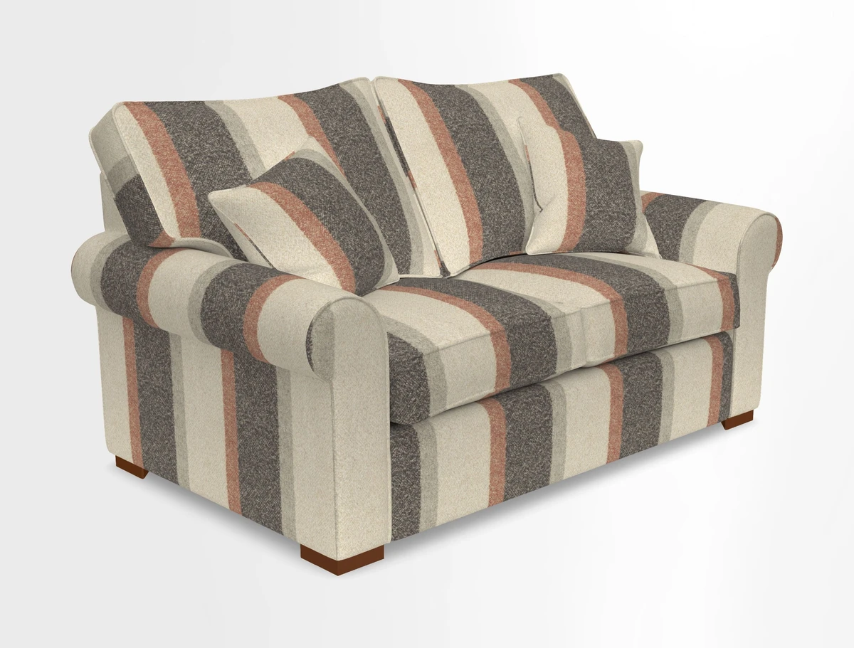 Upperton 3 Seater Loose Cover Sofa in Floral Linen Even So Verde - Fitted cover option available