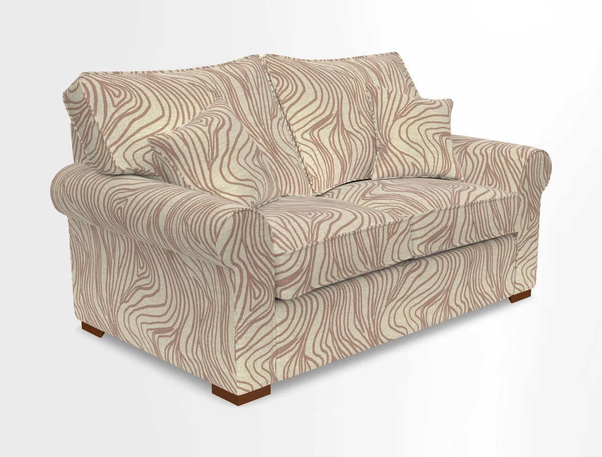 Upperton 3 Seater Loose Cover Sofa in Floral Linen Even So Verde - Fitted cover option available