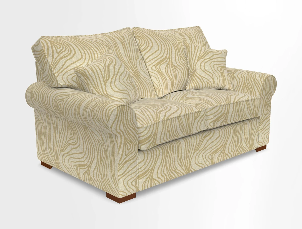 Upperton 3 Seater Loose Cover Sofa in Floral Linen Even So Verde - Fitted cover option available