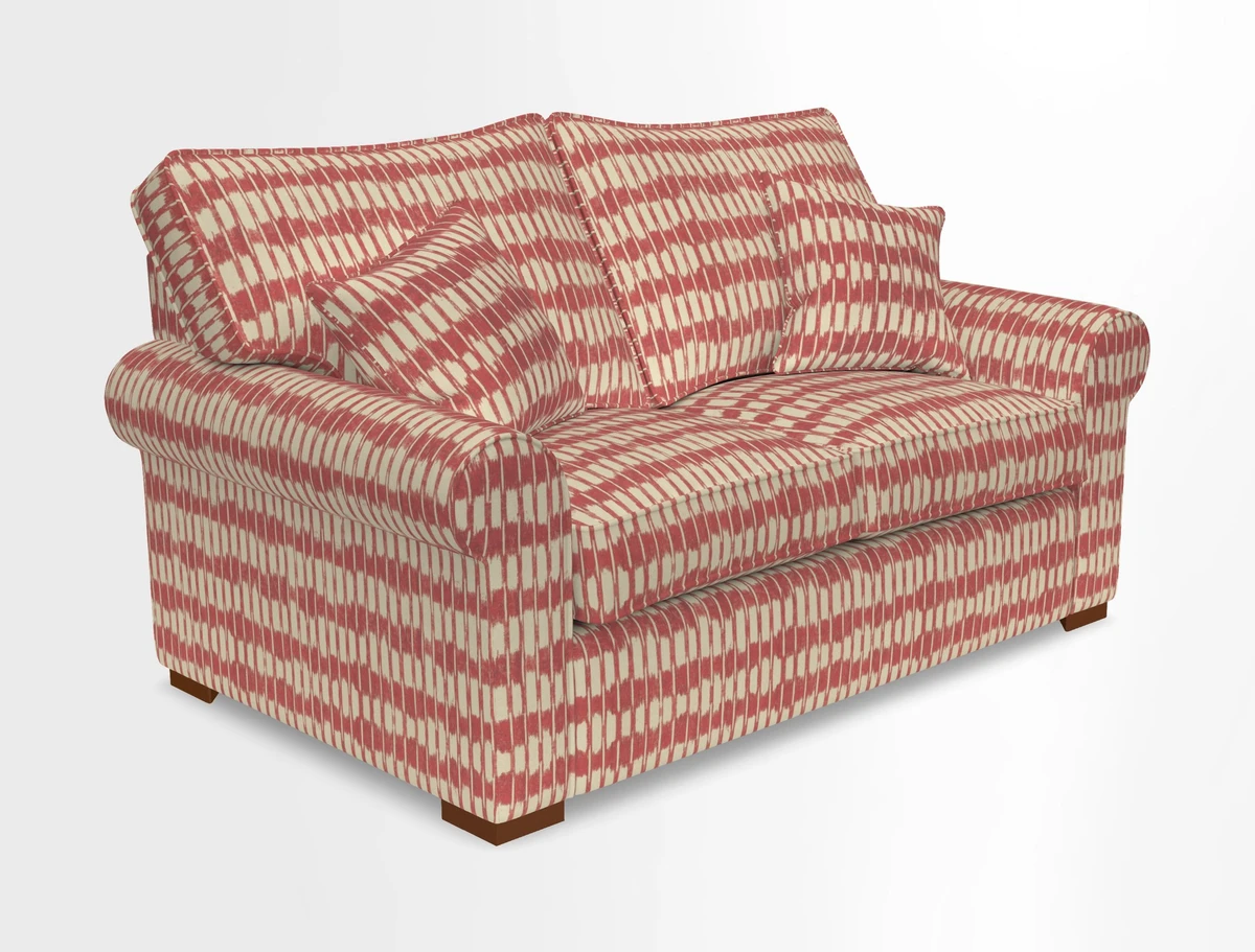 Upperton 3 Seater Loose Cover Sofa in Floral Linen Even So Verde - Fitted cover option available