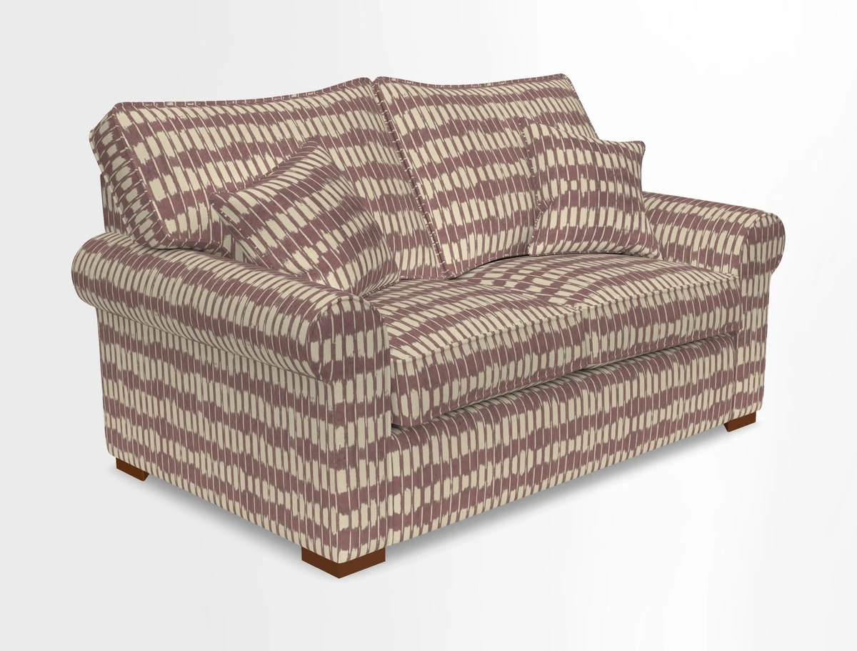 Upperton 3 Seater Loose Cover Sofa in Floral Linen Even So Verde - Fitted cover option available