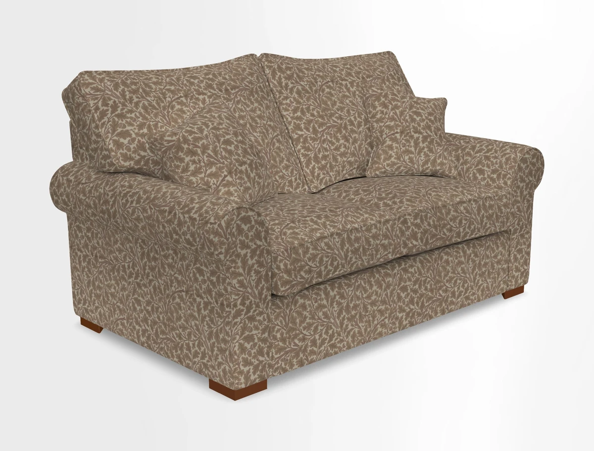 Upperton 3 Seater Loose Cover Sofa in Floral Linen Even So Verde - Fitted cover option available
