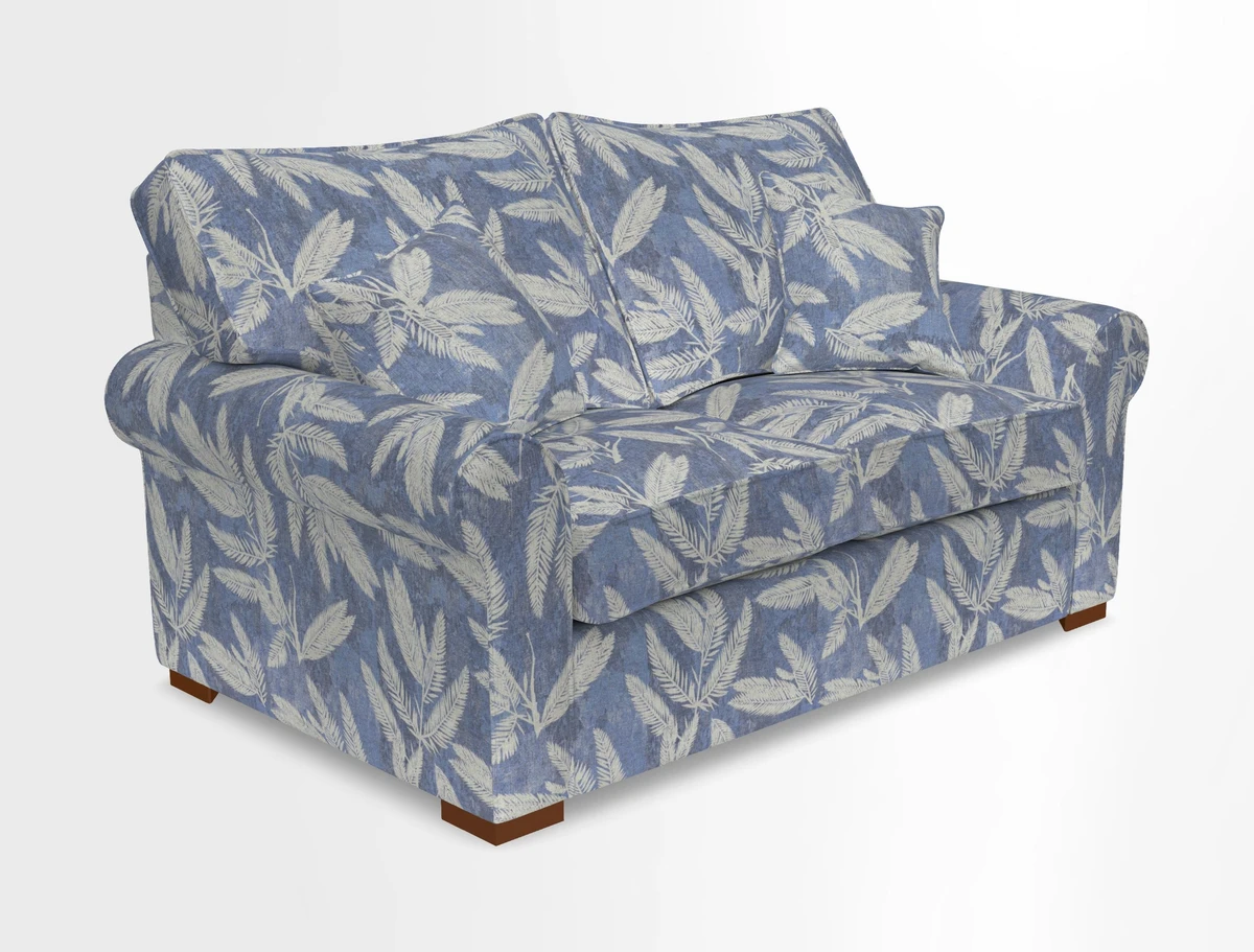 Upperton 3 Seater Loose Cover Sofa in Floral Linen Even So Verde - Fitted cover option available
