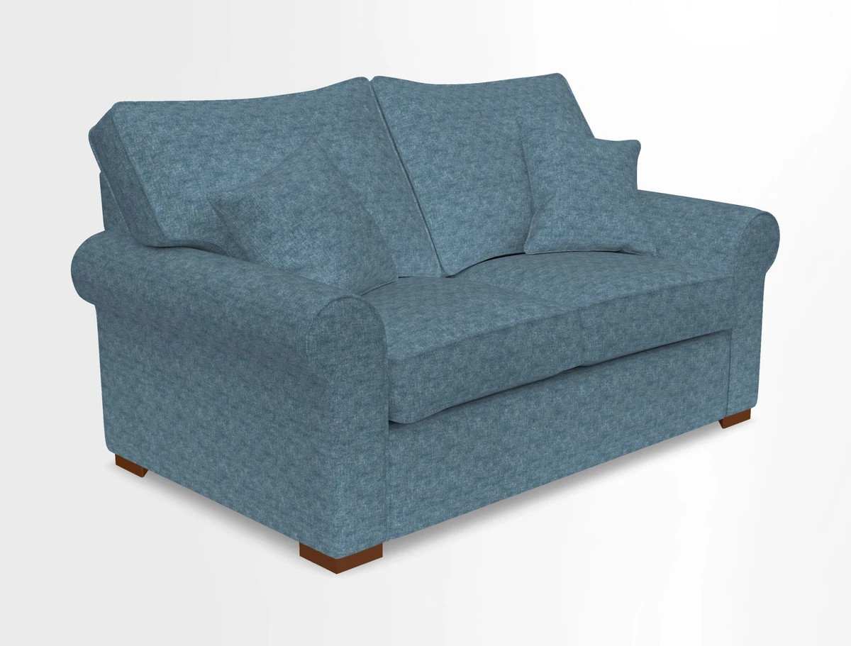 Upperton 3 Seater Loose Cover Sofa in Floral Linen Even So Verde - Fitted cover option available