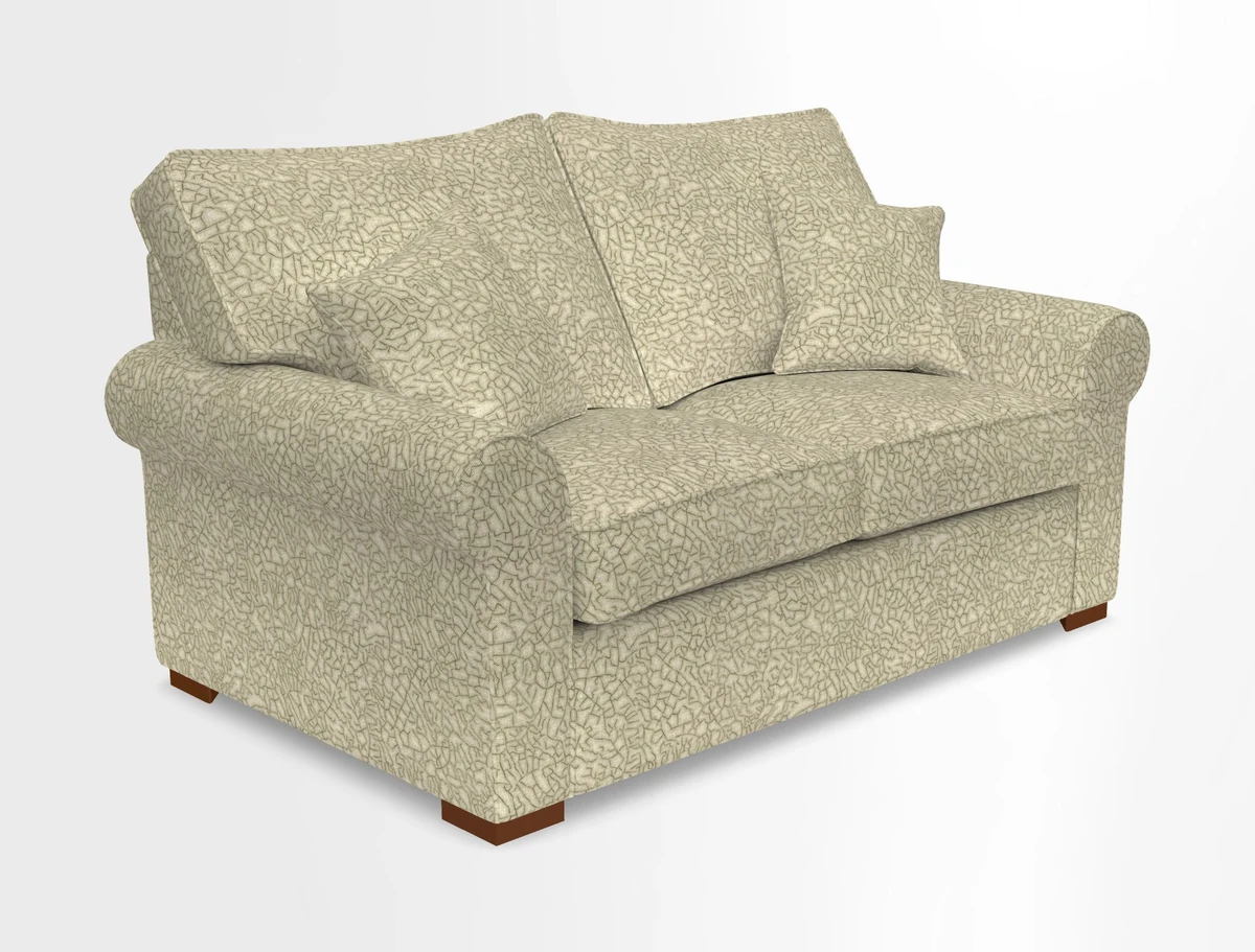 Upperton 3 Seater Loose Cover Sofa in Floral Linen Even So Verde - Fitted cover option available