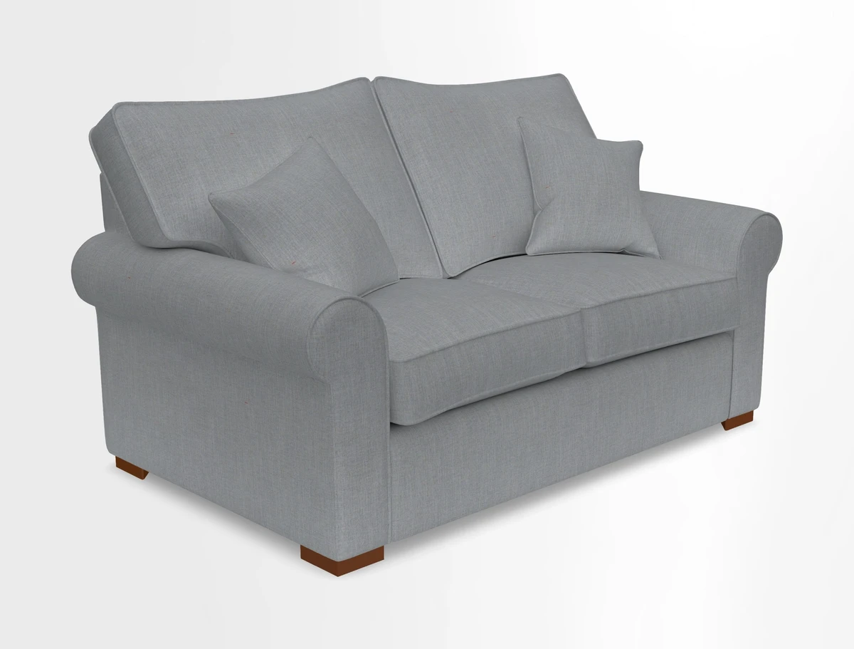 Upperton 3 Seater Loose Cover Sofa in Floral Linen Even So Verde - Fitted cover option available