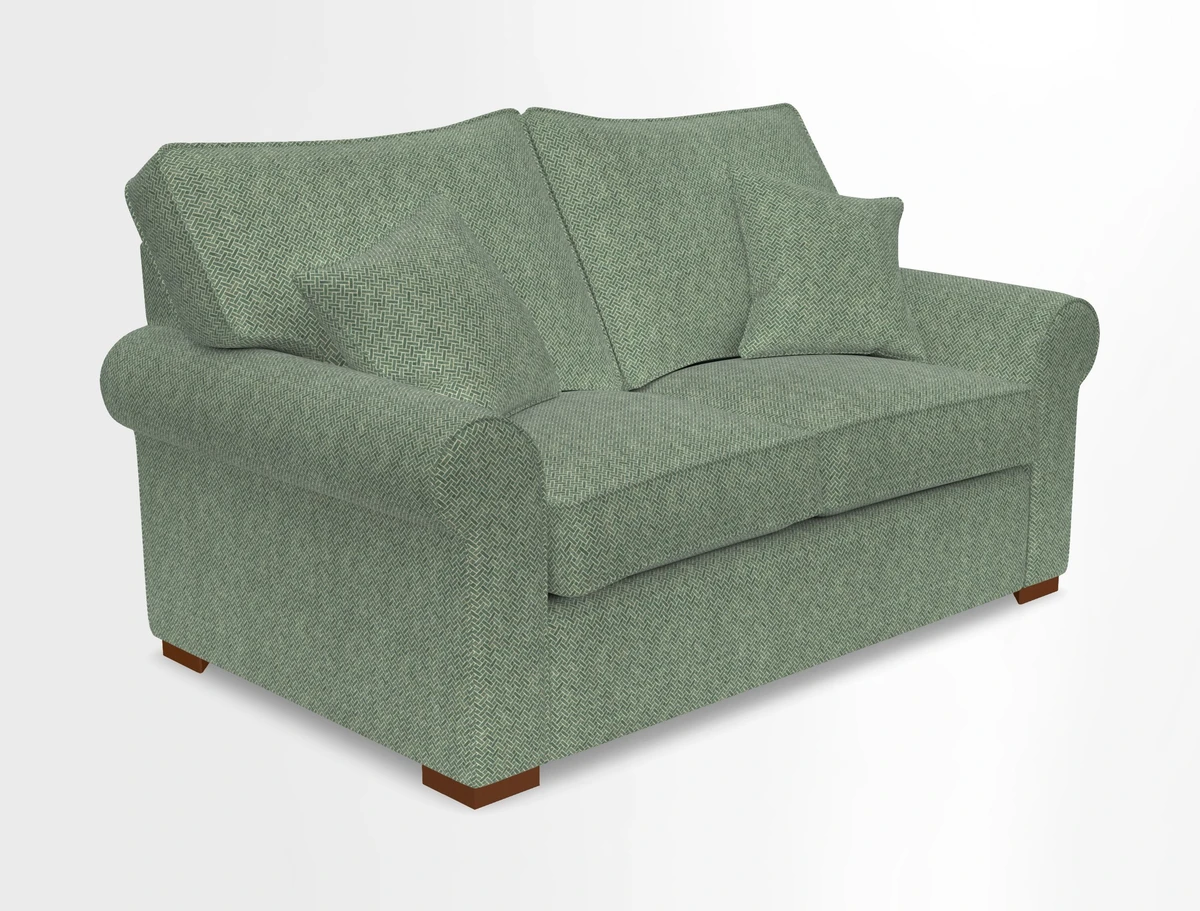 Upperton 3 Seater Loose Cover Sofa in Floral Linen Even So Verde - Fitted cover option available