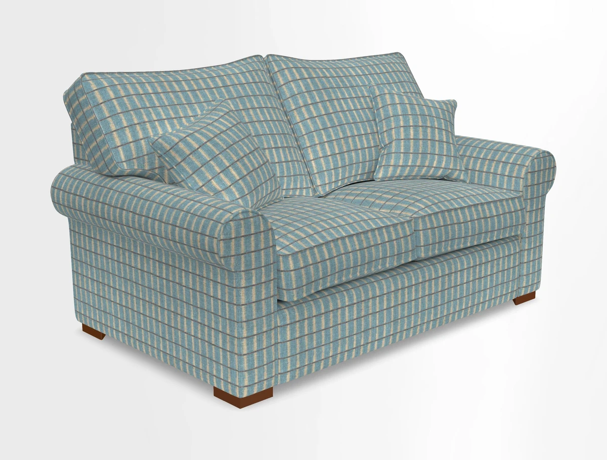 Upperton 3 Seater Loose Cover Sofa in Floral Linen Even So Verde - Fitted cover option available