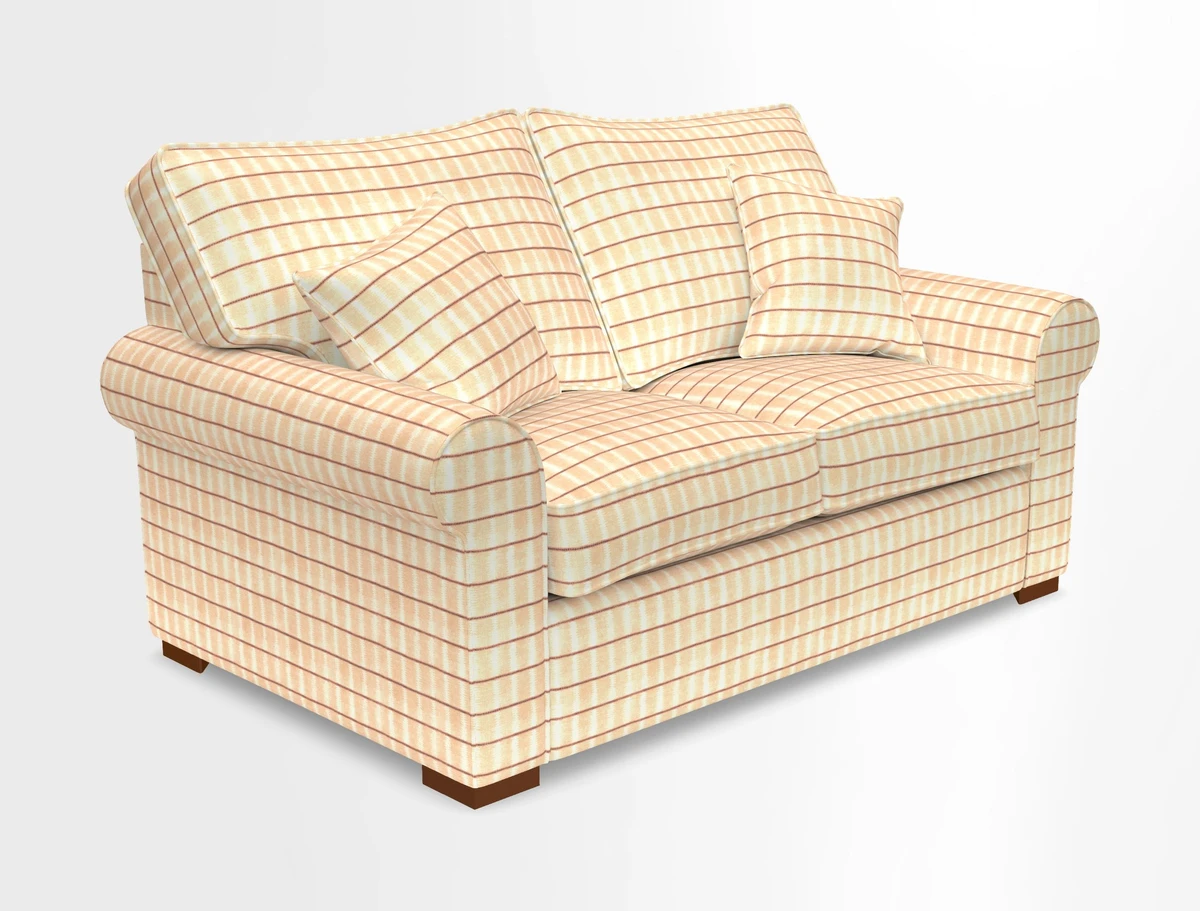 Upperton 3 Seater Loose Cover Sofa in Floral Linen Even So Verde - Fitted cover option available