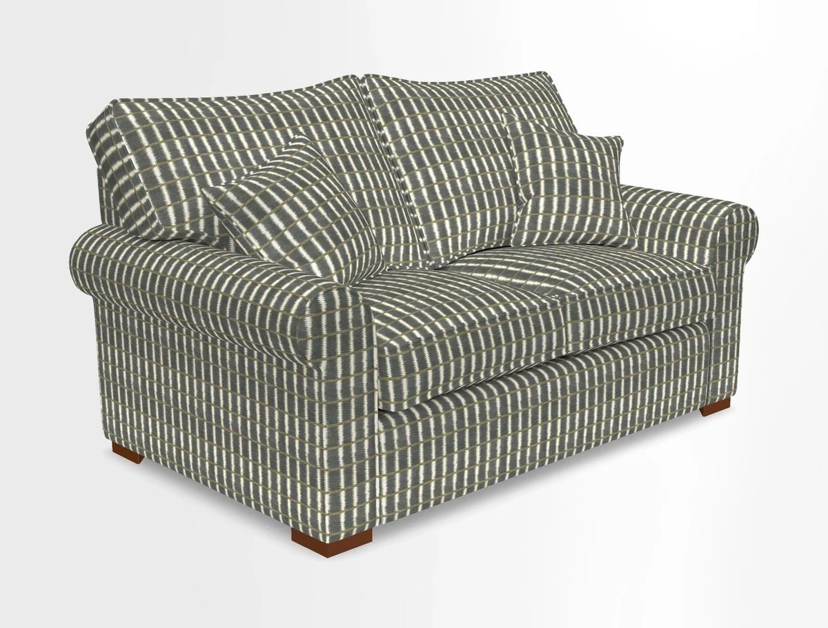 Upperton 3 Seater Loose Cover Sofa in Floral Linen Even So Verde - Fitted cover option available