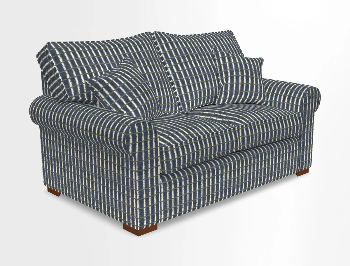 Upperton 3 Seater Loose Cover Sofa in Floral Linen Even So Verde - Fitted cover option available