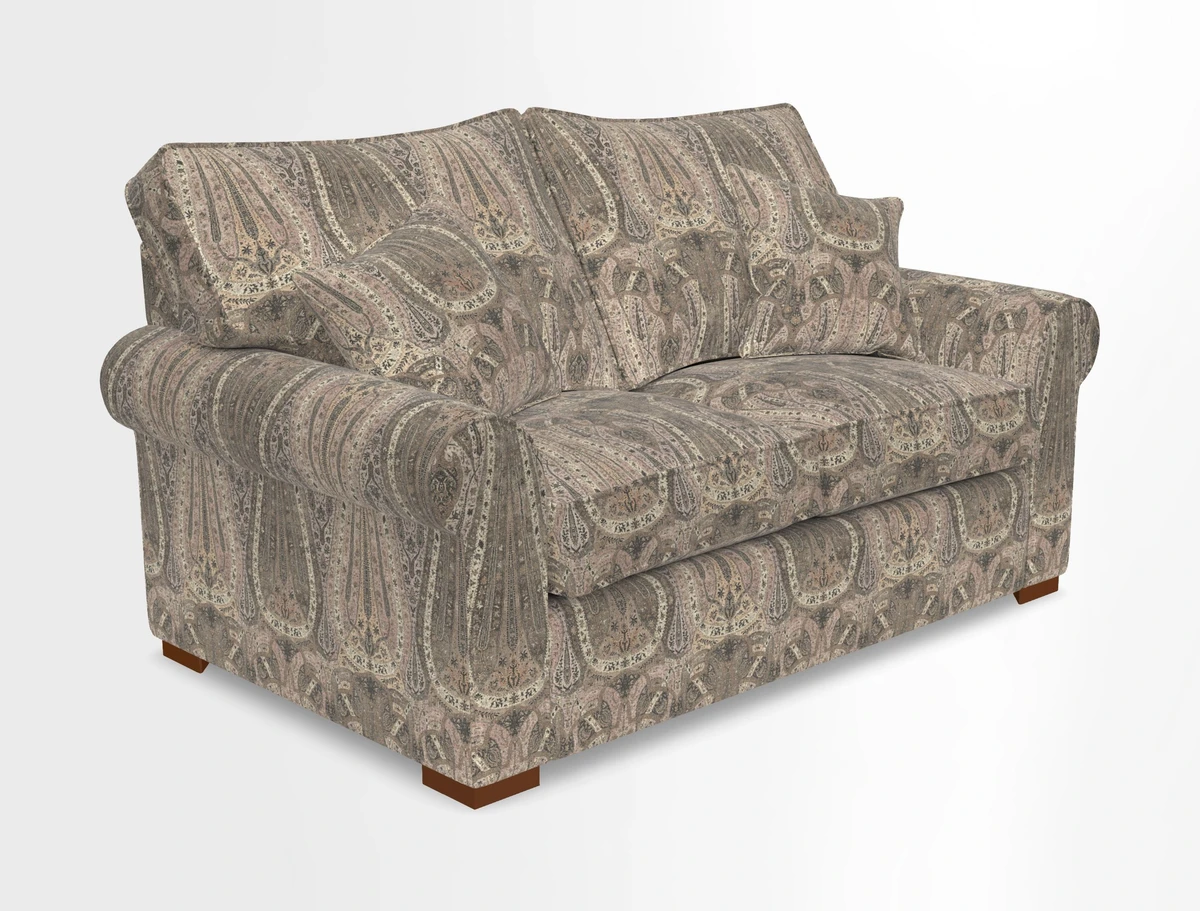 Upperton 3 Seater Loose Cover Sofa in Floral Linen Even So Verde - Fitted cover option available