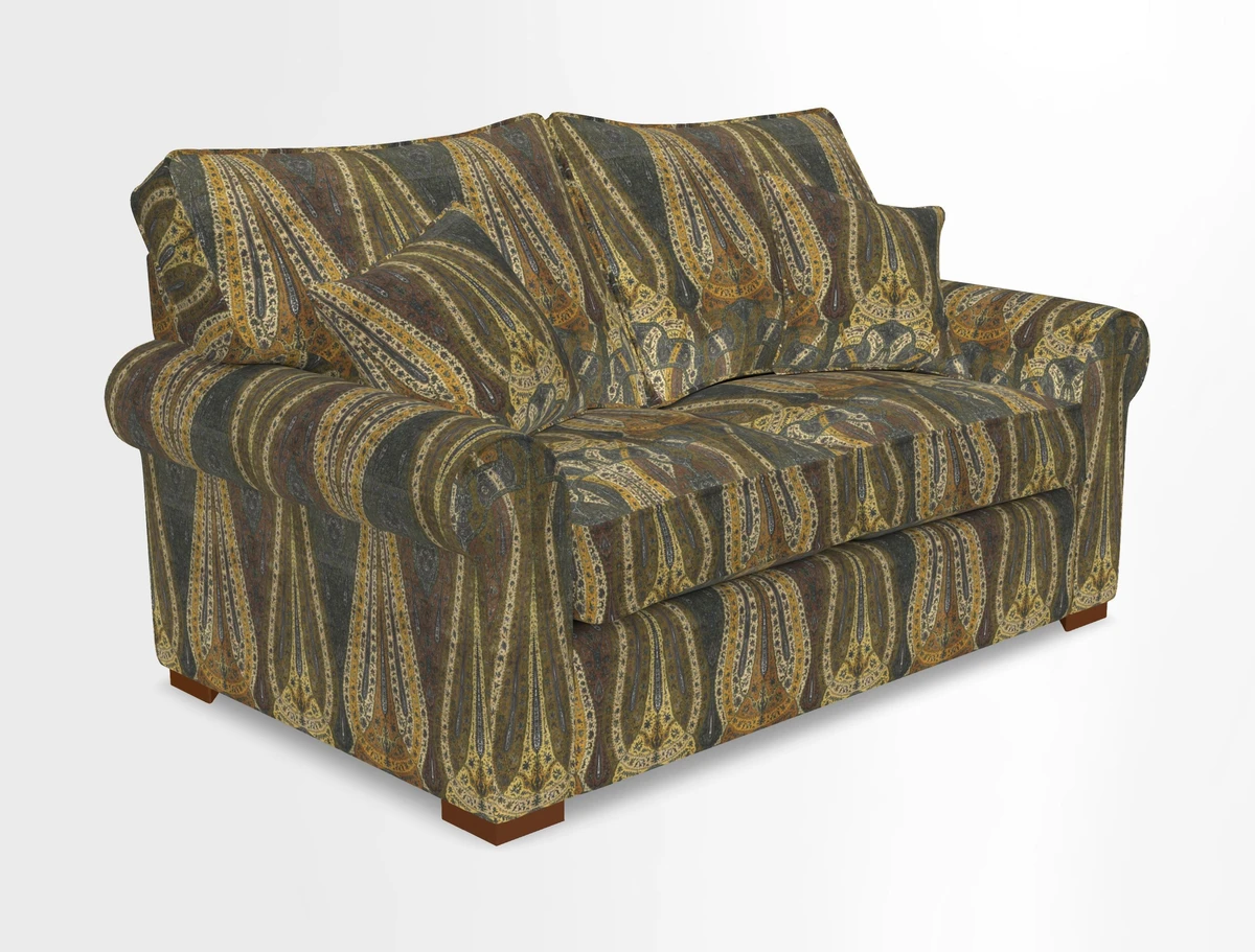 Upperton 3 Seater Loose Cover Sofa in Floral Linen Even So Verde - Fitted cover option available