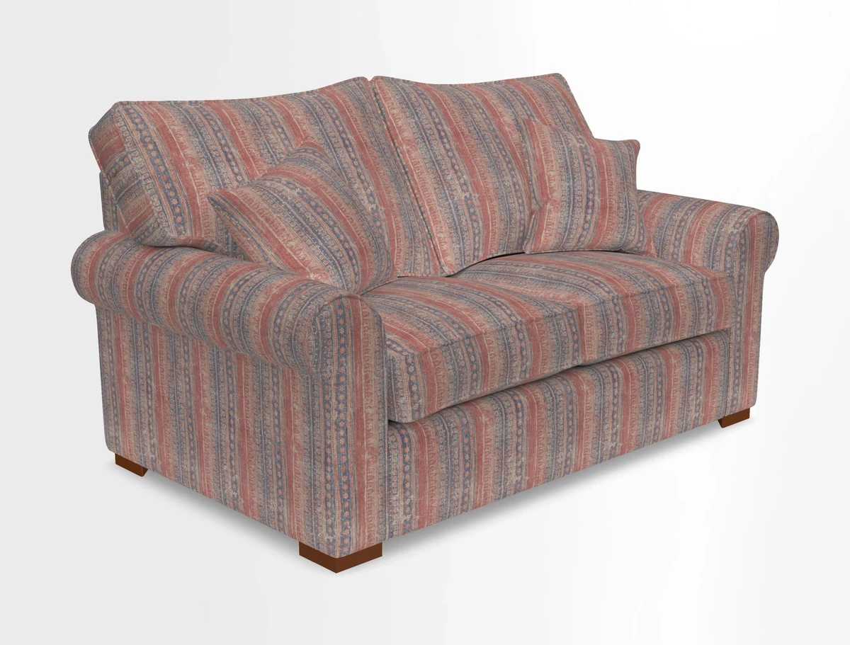 Upperton 3 Seater Loose Cover Sofa in Floral Linen Even So Verde - Fitted cover option available