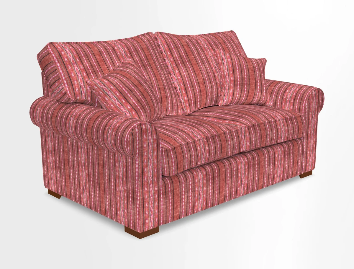 Upperton 3 Seater Loose Cover Sofa in Floral Linen Even So Verde - Fitted cover option available