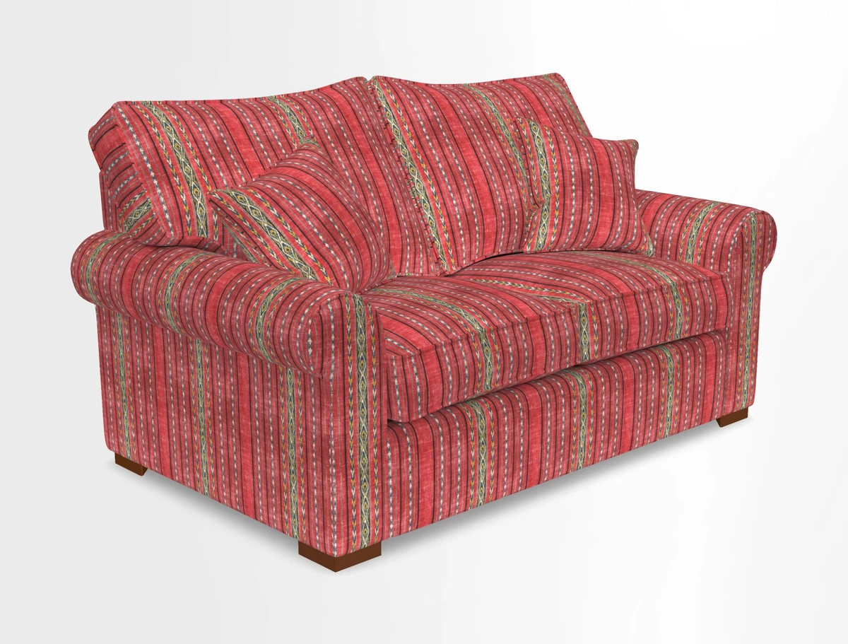 Upperton 3 Seater Loose Cover Sofa in Floral Linen Even So Verde - Fitted cover option available