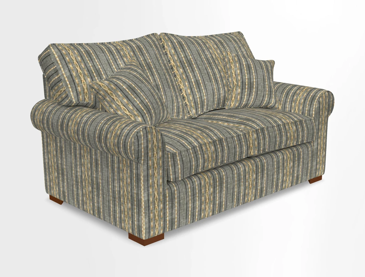 Upperton 3 Seater Loose Cover Sofa in Floral Linen Even So Verde - Fitted cover option available