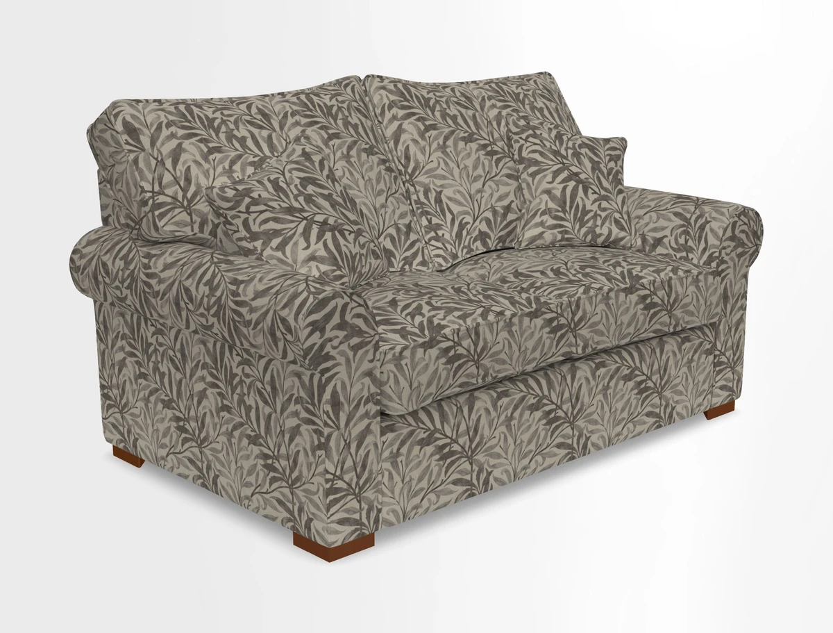 Upperton 3 Seater Loose Cover Sofa in Floral Linen Even So Verde - Fitted cover option available
