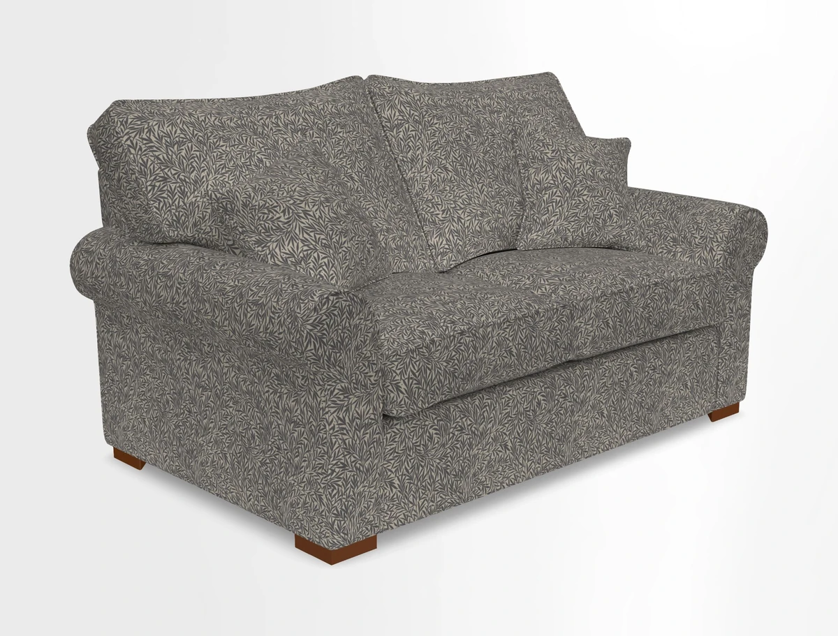 Upperton 3 Seater Loose Cover Sofa in Floral Linen Even So Verde - Fitted cover option available