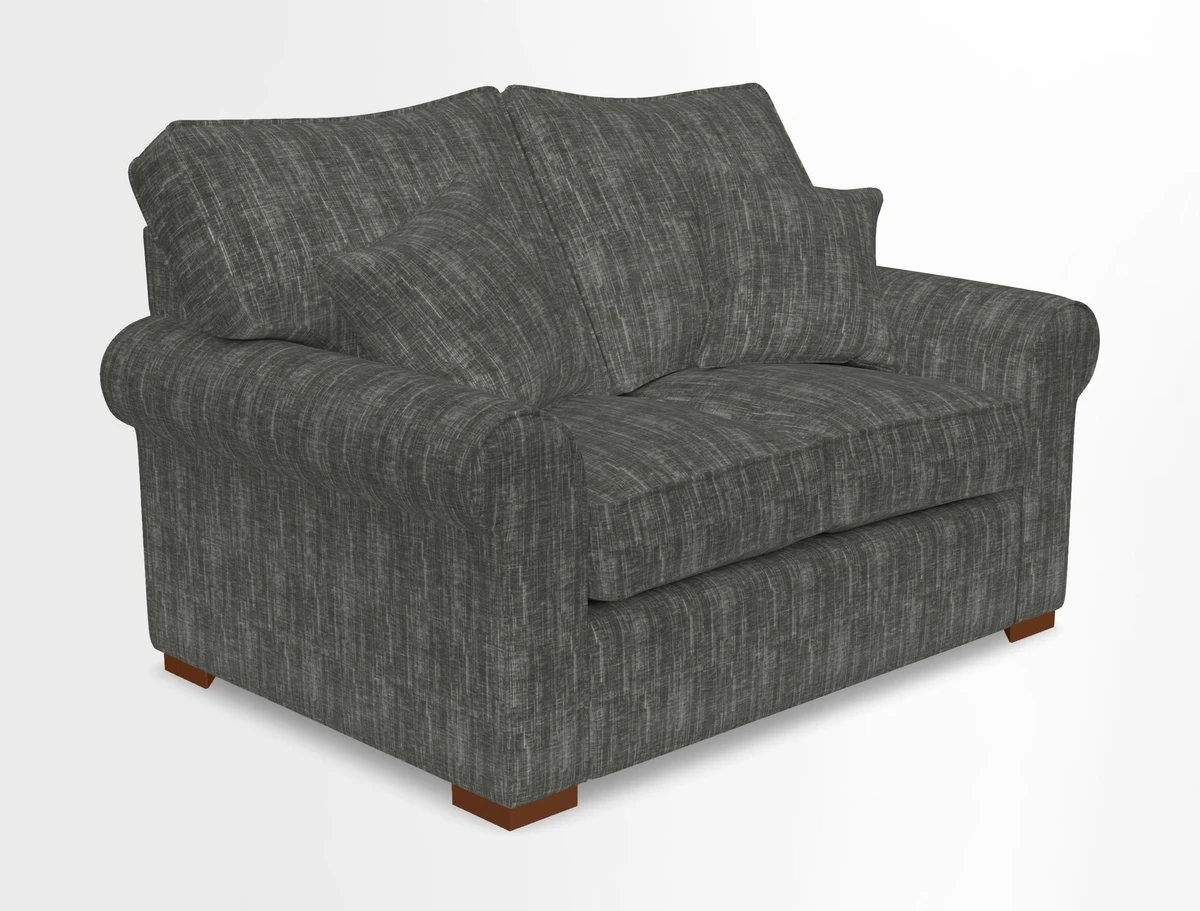 Upperton 3 Seater Loose Cover Sofa in Floral Linen Even So Verde - Fitted cover option available