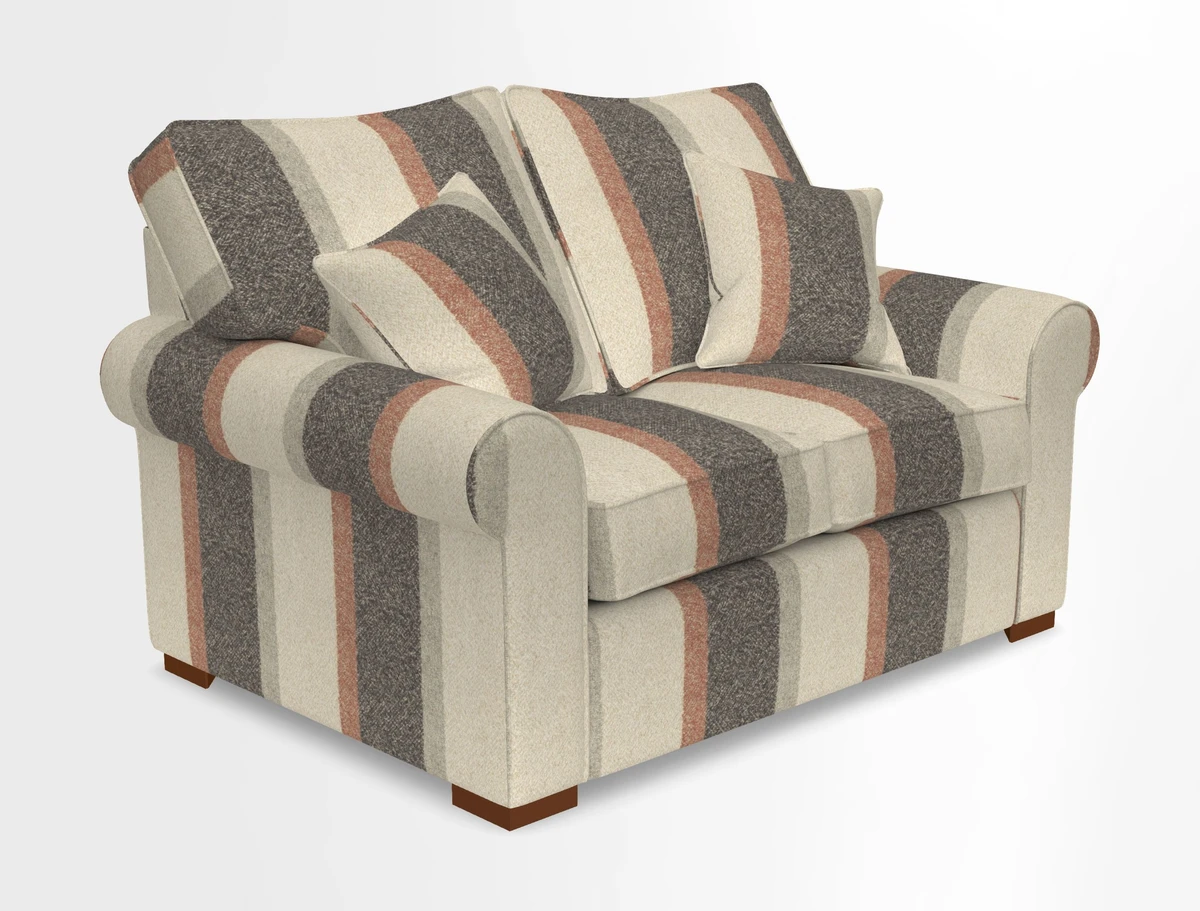 Upperton 3 Seater Loose Cover Sofa in Floral Linen Even So Verde - Fitted cover option available