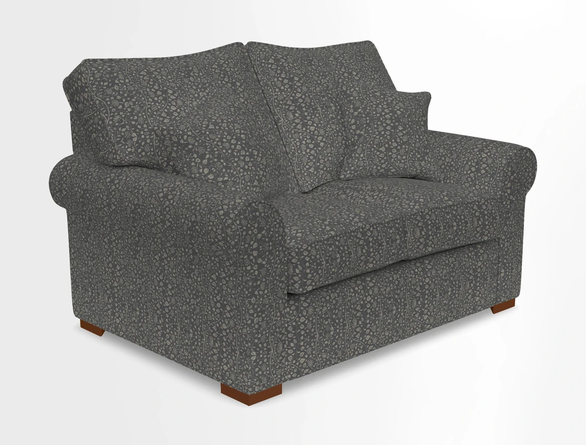 Upperton 3 Seater Loose Cover Sofa in Floral Linen Even So Verde - Fitted cover option available