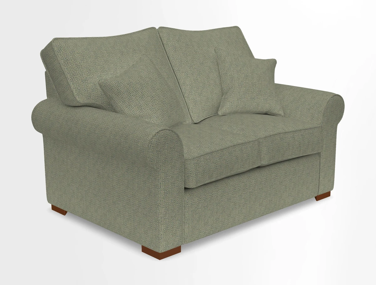 Upperton 3 Seater Loose Cover Sofa in Floral Linen Even So Verde - Fitted cover option available