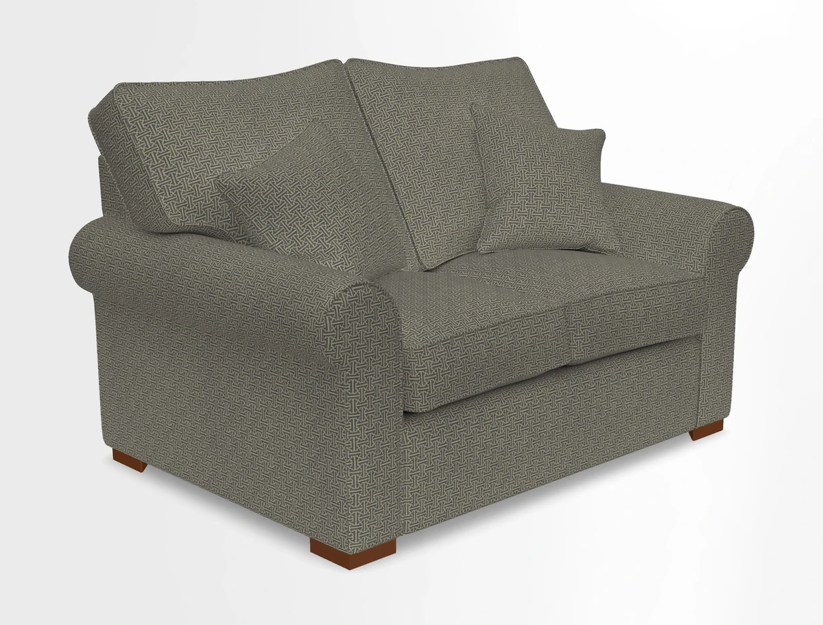 Upperton 3 Seater Loose Cover Sofa in Floral Linen Even So Verde - Fitted cover option available