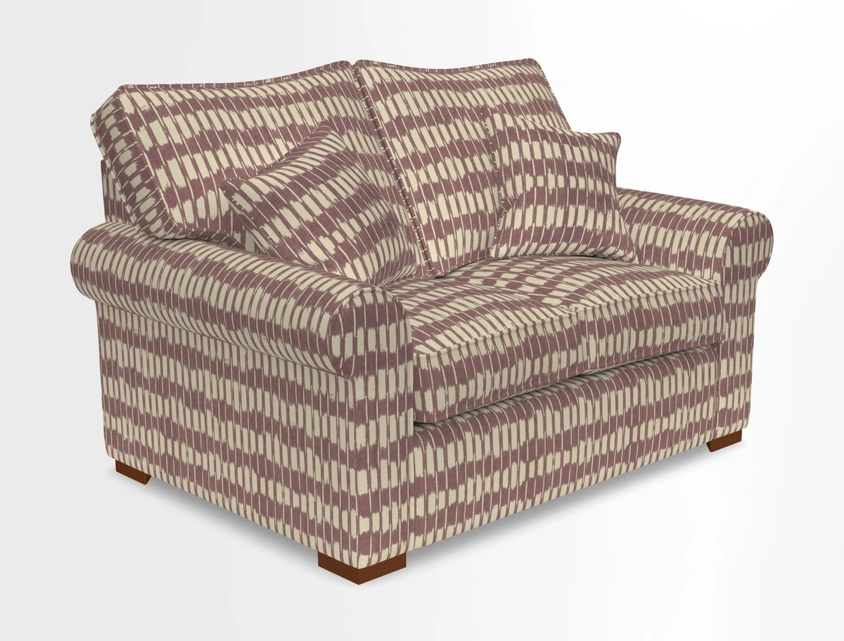 Upperton 3 Seater Loose Cover Sofa in Floral Linen Even So Verde - Fitted cover option available
