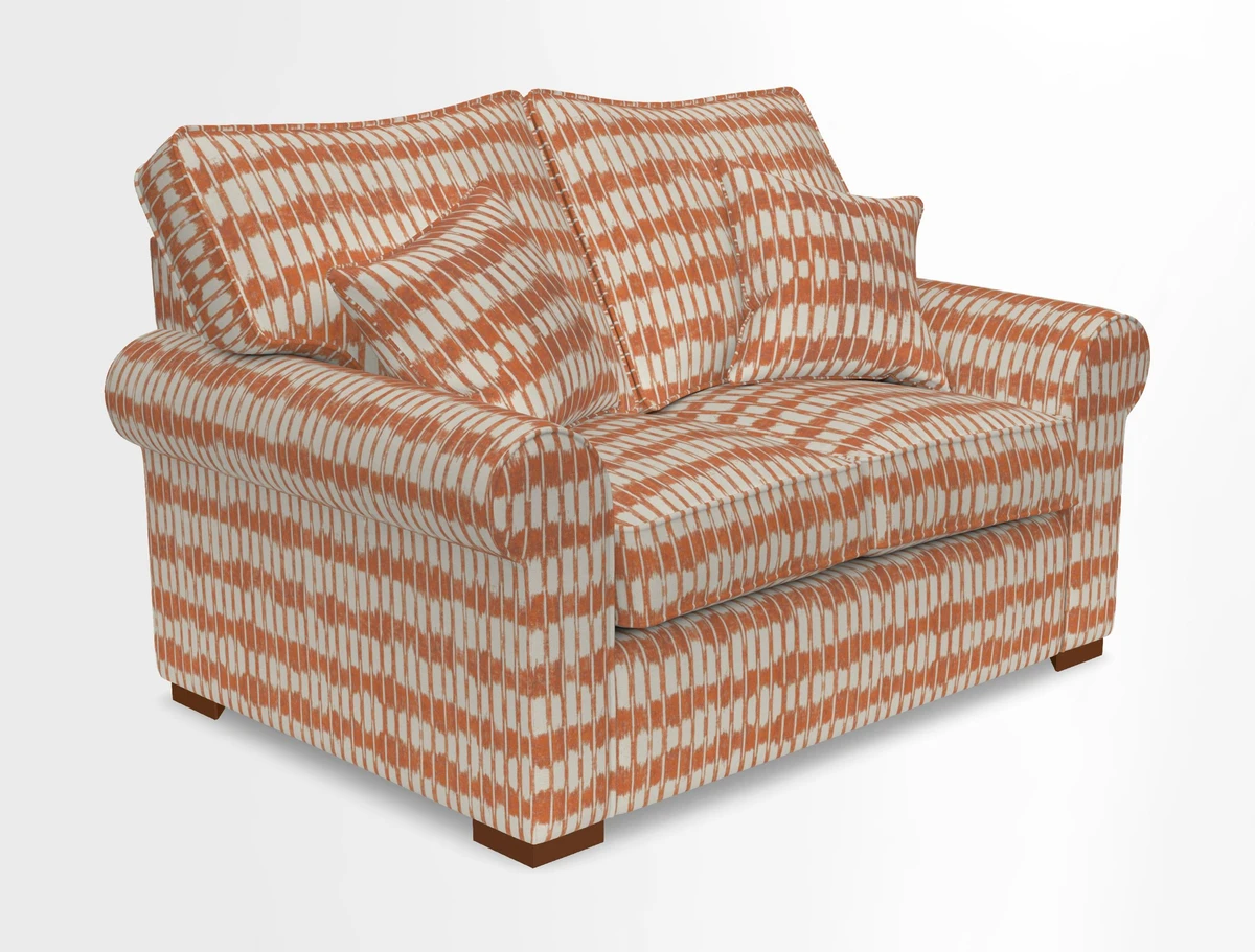 Upperton 3 Seater Loose Cover Sofa in Floral Linen Even So Verde - Fitted cover option available