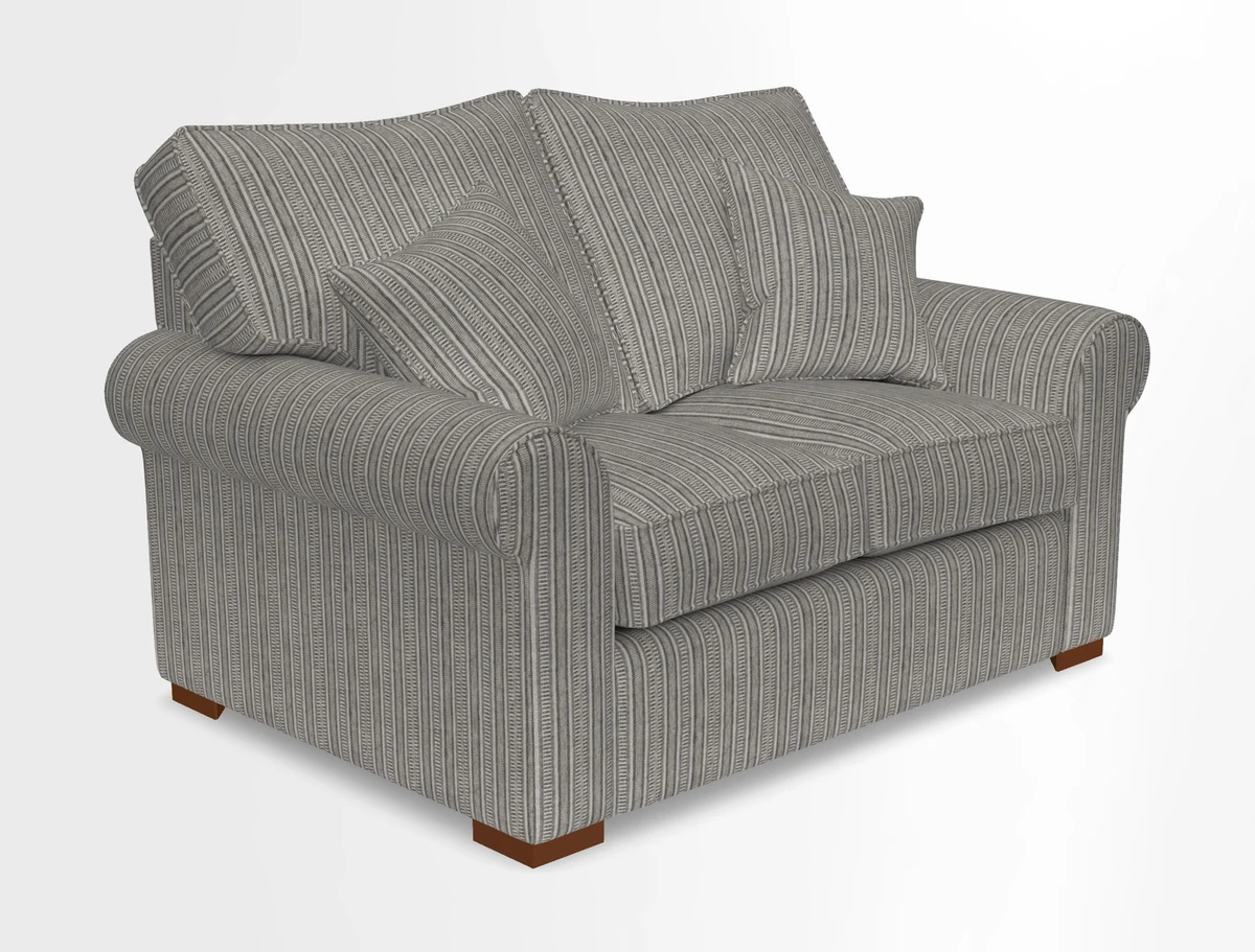 Upperton 3 Seater Loose Cover Sofa in Floral Linen Even So Verde - Fitted cover option available
