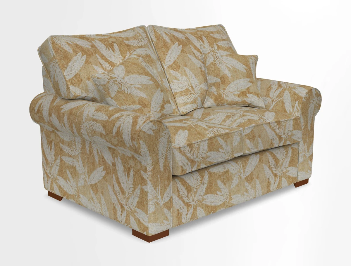 Upperton 3 Seater Loose Cover Sofa in Floral Linen Even So Verde - Fitted cover option available