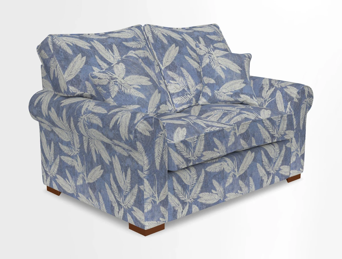 Upperton 3 Seater Loose Cover Sofa in Floral Linen Even So Verde - Fitted cover option available
