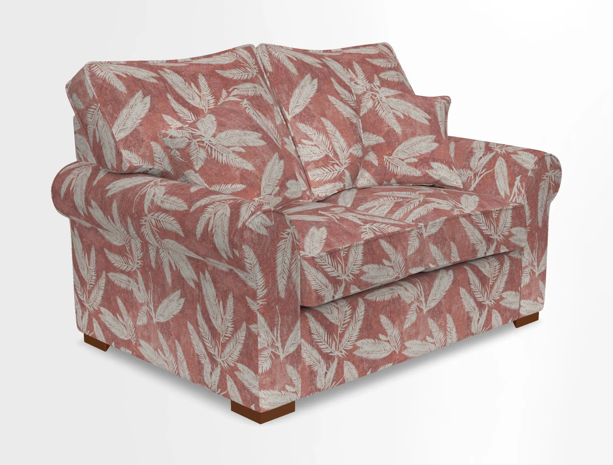 Upperton 3 Seater Loose Cover Sofa in Floral Linen Even So Verde - Fitted cover option available