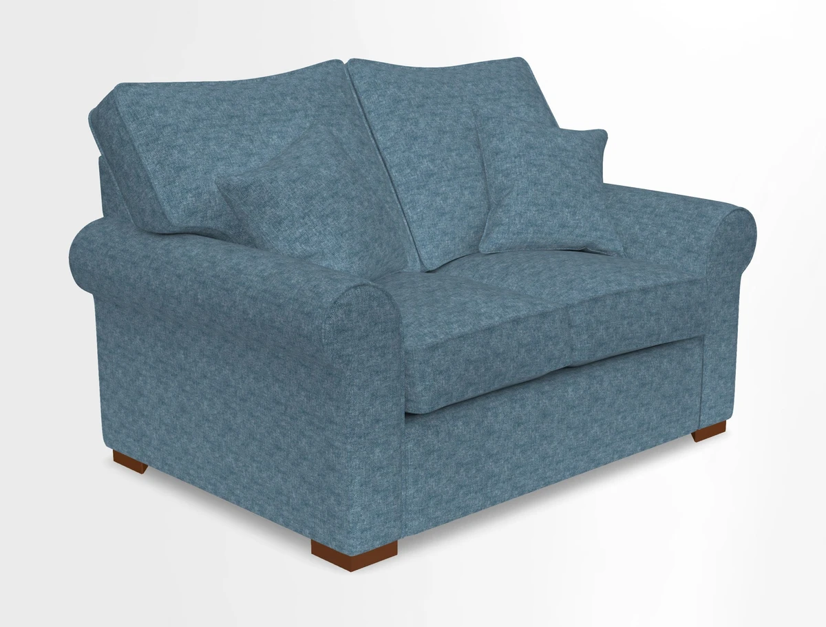 Upperton 3 Seater Loose Cover Sofa in Floral Linen Even So Verde - Fitted cover option available