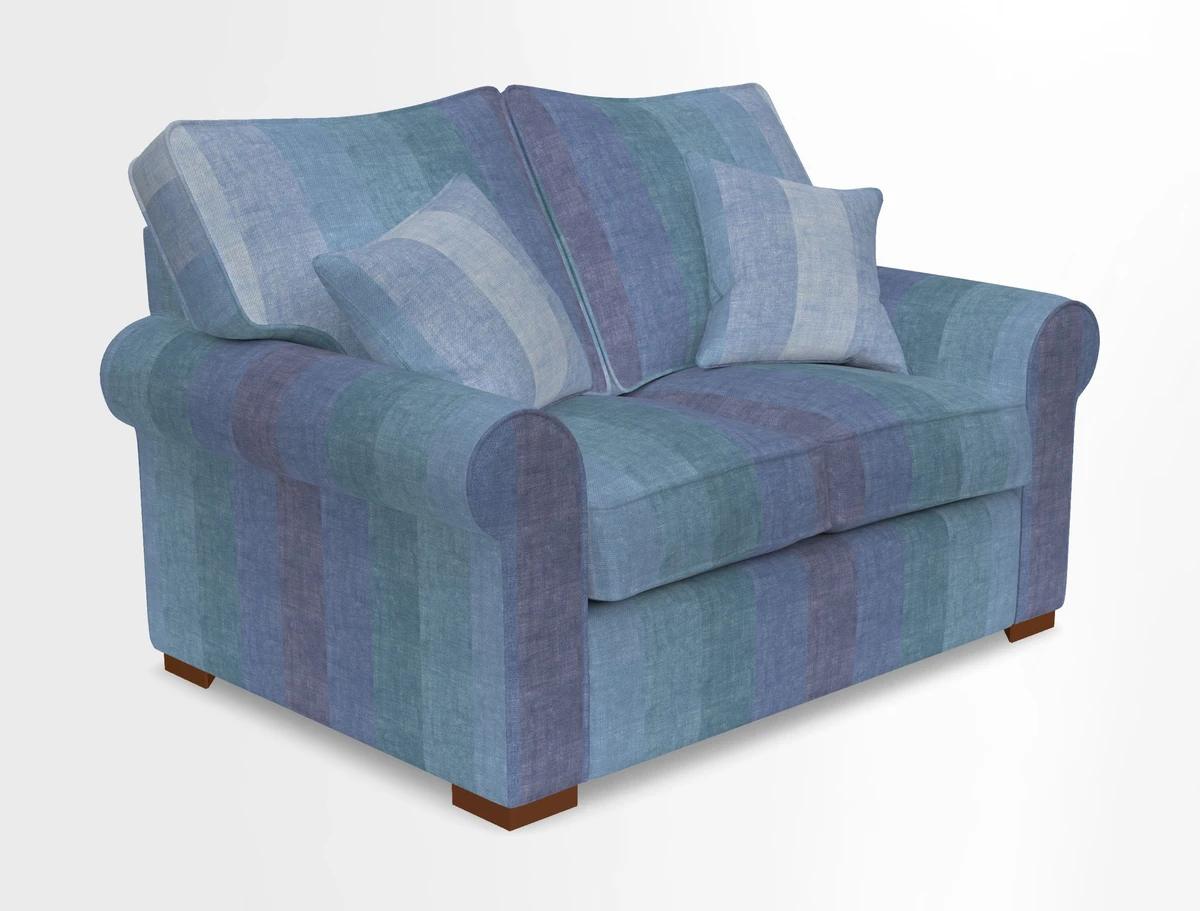 Upperton 3 Seater Loose Cover Sofa in Floral Linen Even So Verde - Fitted cover option available