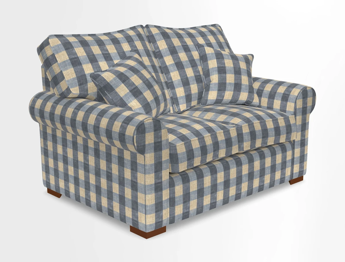 Upperton 3 Seater Loose Cover Sofa in Floral Linen Even So Verde - Fitted cover option available